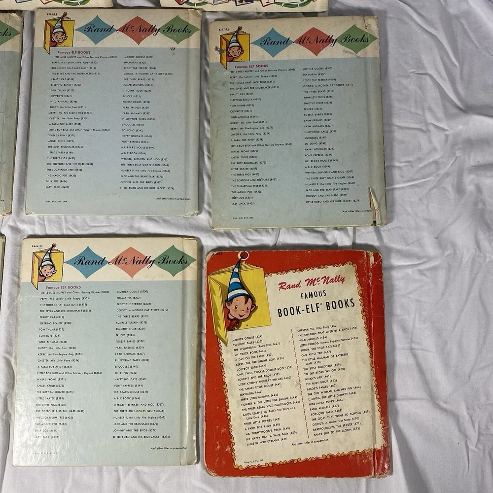 Vintage Rand McNally ELF Books – Lot of 8 (1950s / Early 1960s)